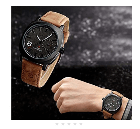 [High Quality] Watches For Men Wrist Leather Strap Attractive Dial Water Resistant Watch